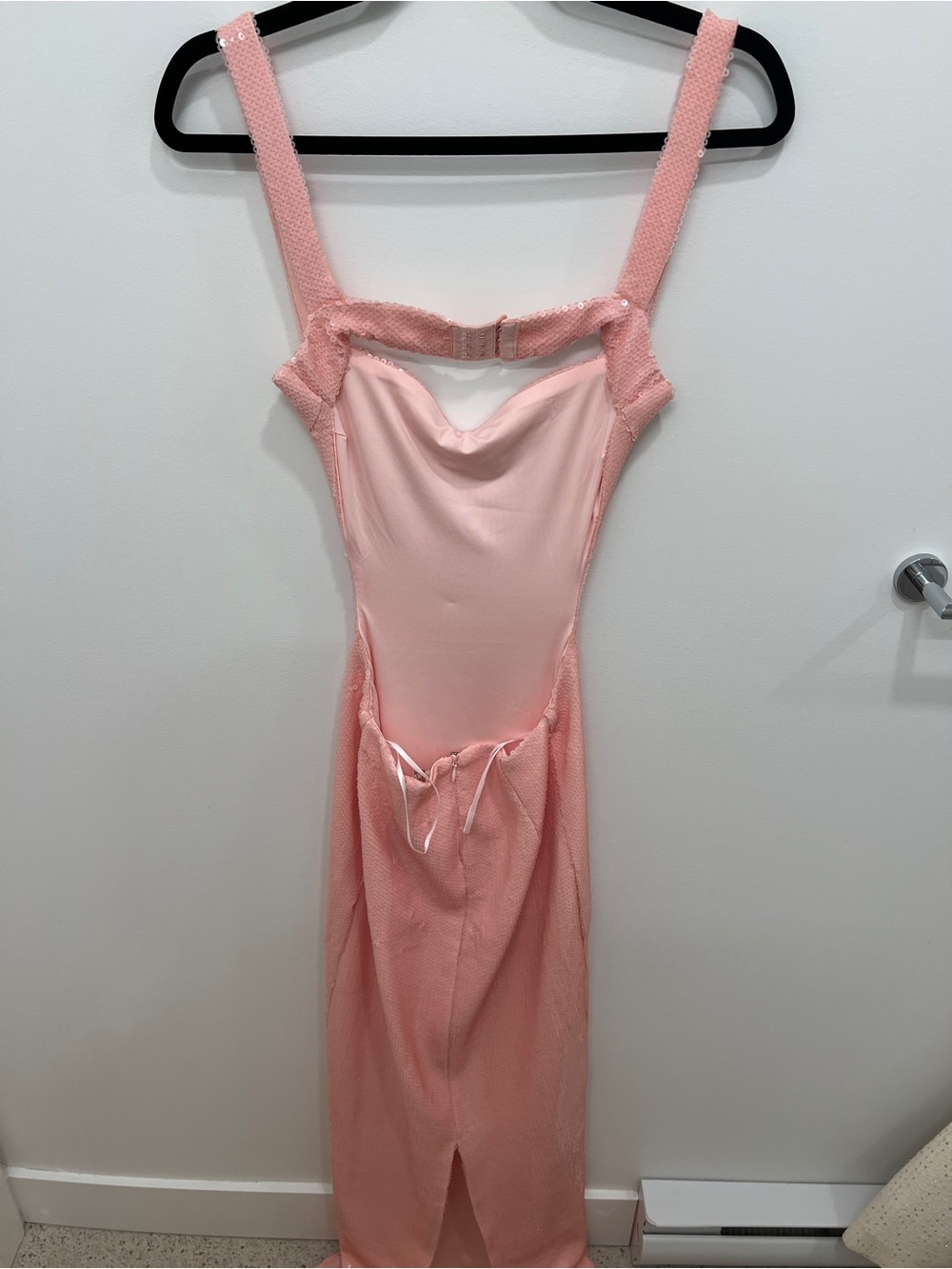 Meshki Light Pink Square-Neck Maxi Dress - Picture 3 of 4